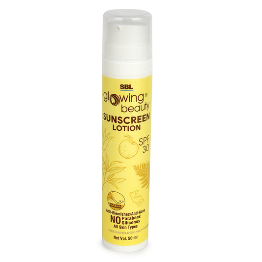 SBL Glowing Beauty Sunscreen Lotion SPF 30 (50ml, Pack of 1)