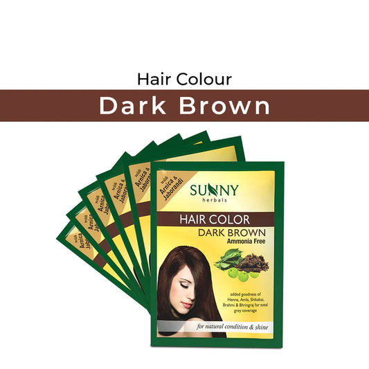 Sunny Herbals Hair Color with Henna, Amla, Shikakai and Bhringraj (2x10gm)