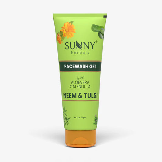Sunny Herbals Face Wash Gel (Neem Tulsi) (110gm, Pack of 1)