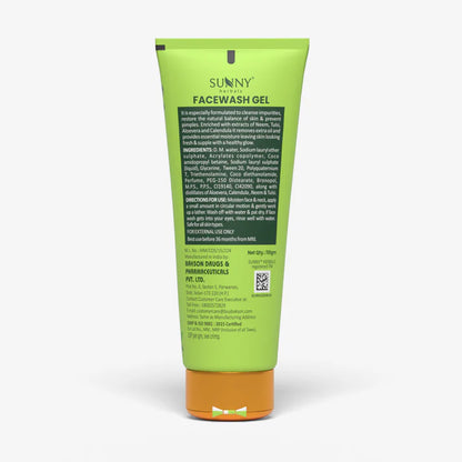 Sunny Herbals Face Wash Gel (Neem Tulsi) (110gm, Pack of 1)