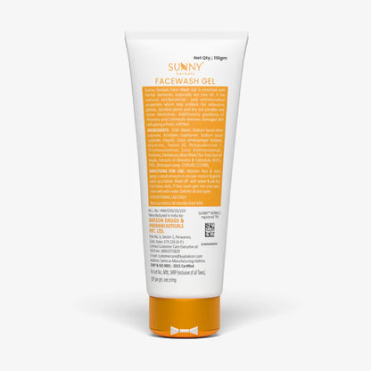 Sunny Herbals Face Wash Gel (Aloevera Calendula & Tea Tree Oil) (110gm, Pack of 1)