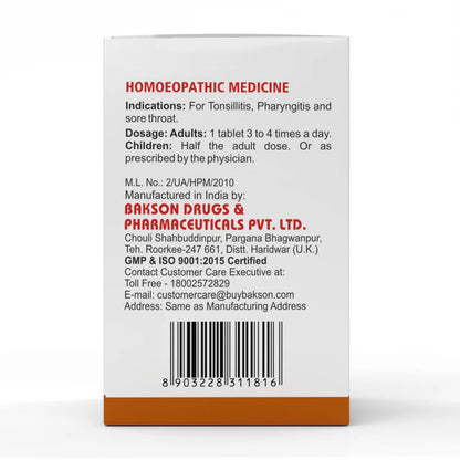 Bakson Tonsil Aid Tablets