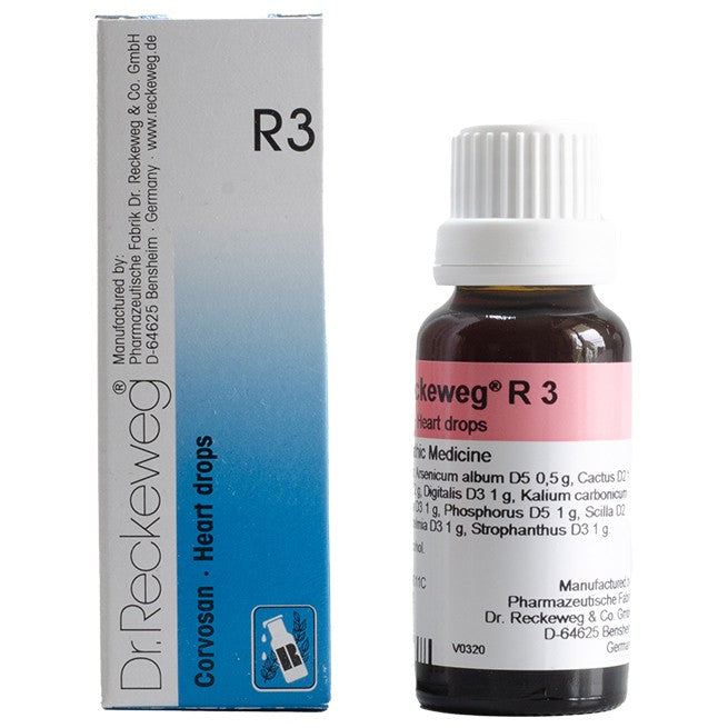 Dr Reckeweg R3 (Corvosan-Heart Drops -Blockage and Valvular) (22ml, Pack of 1)