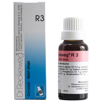 Dr Reckeweg R3 (Corvosan-Heart Drops -Blockage and Valvular) (22ml, Pack of 1)