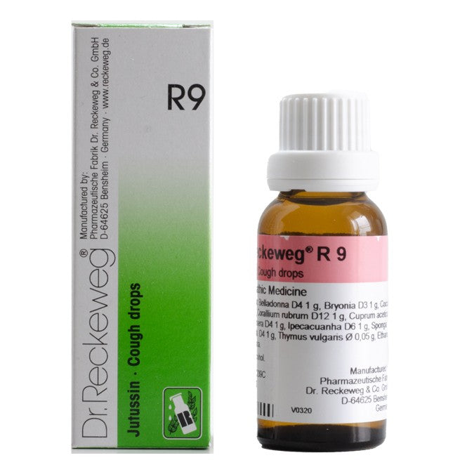 Dr Reckeweg R9 (Jutussin-Cough Drops) (22ml, Pack of 1)
