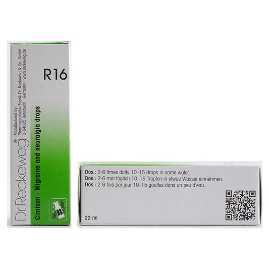 Dr Reckeweg R16 (Cimisan-Migraine and Headache Drops) (22ml, Pack of 1)