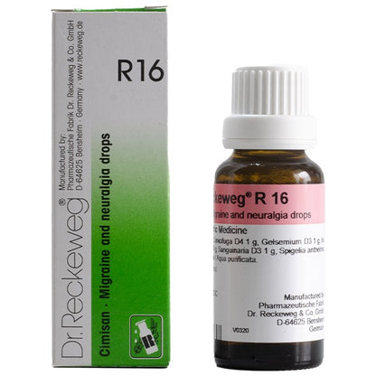 Dr Reckeweg R16 (Cimisan-Migraine and Headache Drops) (22ml, Pack of 1)