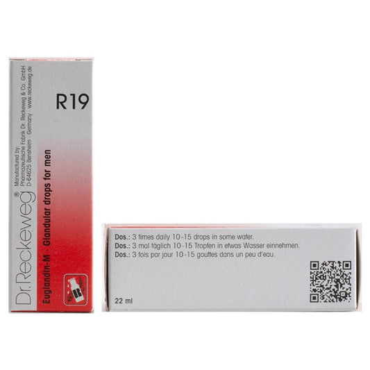 Dr Reckeweg R19 (Euglandin-M-Glandular Drops for Men) (22ml, Pack of 1)