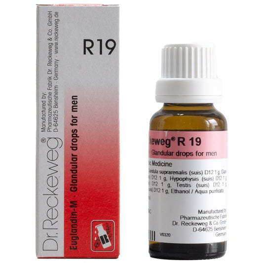 Dr Reckeweg R19 (Euglandin-M-Glandular Drops for Men) (22ml, Pack of 1)