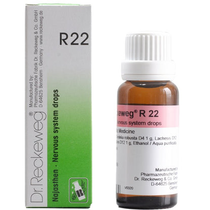 Dr Reckeweg R22 (Najasthen-Nervous system Drops) (22ml, Pack of 1)