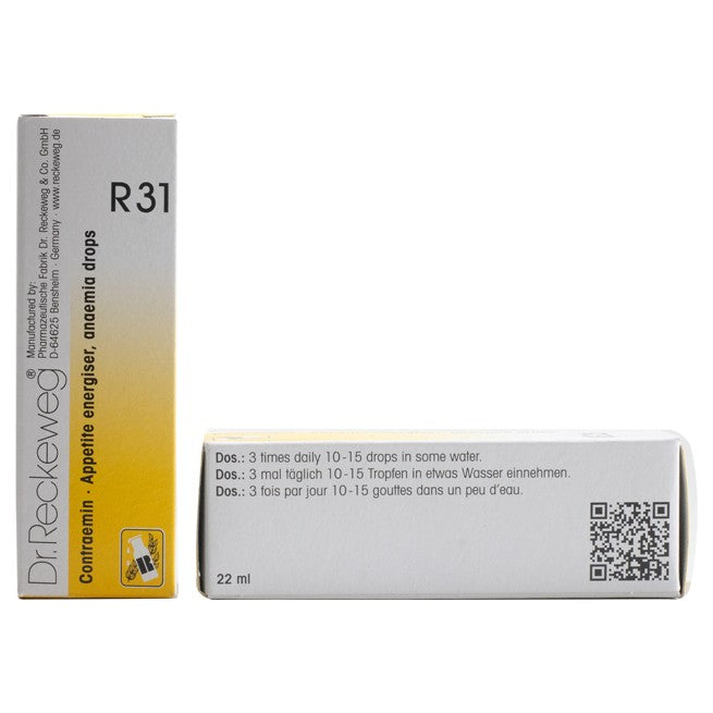 Dr Reckeweg R31 (Contraemin-Increases Appetite and Blood supply) (22ml, Pack of 1)