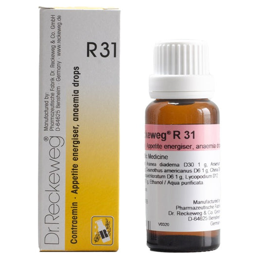 Dr Reckeweg R31 (Contraemin-Increases Appetite and Blood supply) (22ml, Pack of 1)