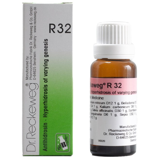 Dr Reckeweg R32 (Antihidrosin-Excessive Perspiration) (22ml, Pack of 1)