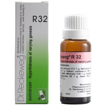 Dr Reckeweg R32 (Antihidrosin-Excessive Perspiration) (22ml, Pack of 1)
