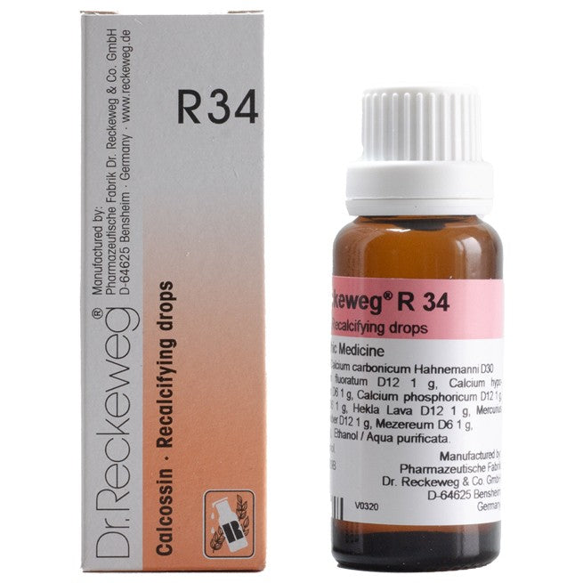 Dr Reckeweg R34 (Calcossin-Recalcifying Drops) (22ml, Pack of 1)