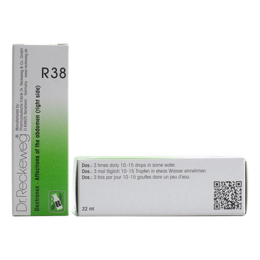 Dr Reckeweg R38 (Dextronex-Affections of the abdomen-right side) (22ml, Pack of 1)
