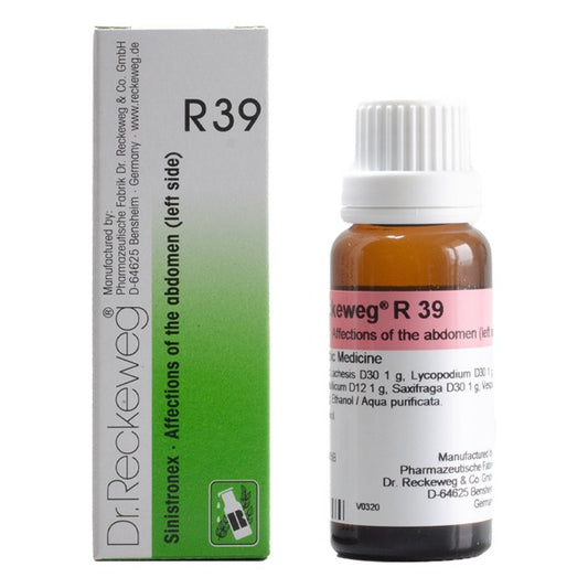 Dr Reckeweg R39 (Sinistronex-Affections of the abdomen-left side) (22ml, Pack of 1)