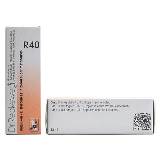 Dr Reckeweg R40 (Diaglukon-Diabetes Drops) (22ml, Pack of 1)