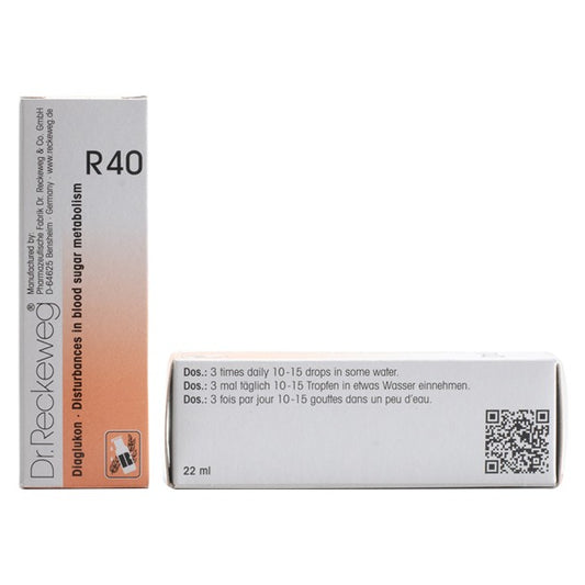 Dr Reckeweg R40 (Diaglukon-Diabetes Drops) (22ml, Pack of 1)