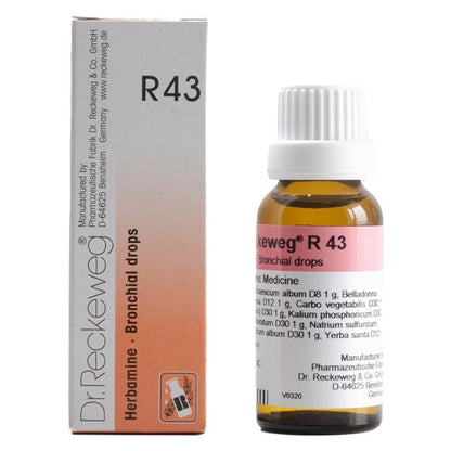 Dr Reckeweg R43 (Herbamine-Asthma Drops) (22ml, Pack of 1)