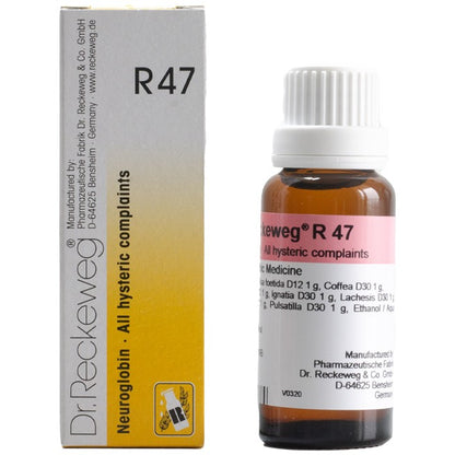 Dr Reckeweg R47 (Neuroglobin-All Hysteric Complaints) (22ml, Pack of 1)