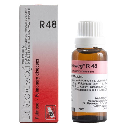 Dr Reckeweg R48 (Pulmosol-Pulmonary Respiratory Diseases) (22ml, Pack of 1)