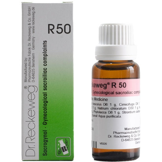 Dr Reckeweg R50 (Sacrogynol-Gynae Sacroiliac complaints) (22ml, Pack of 1)