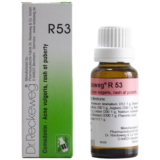Dr Reckeweg R53 (Comedonin-Acne Vulgaris and Pimples) (22ml, Pack of 1)