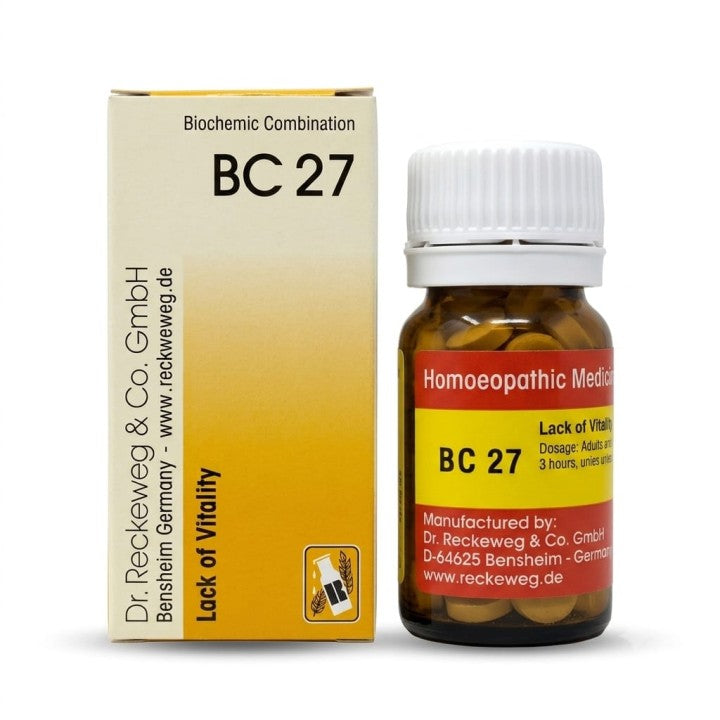 Dr Reckeweg BC 27 (Lack of Vitality) (20g, Pack of 1)