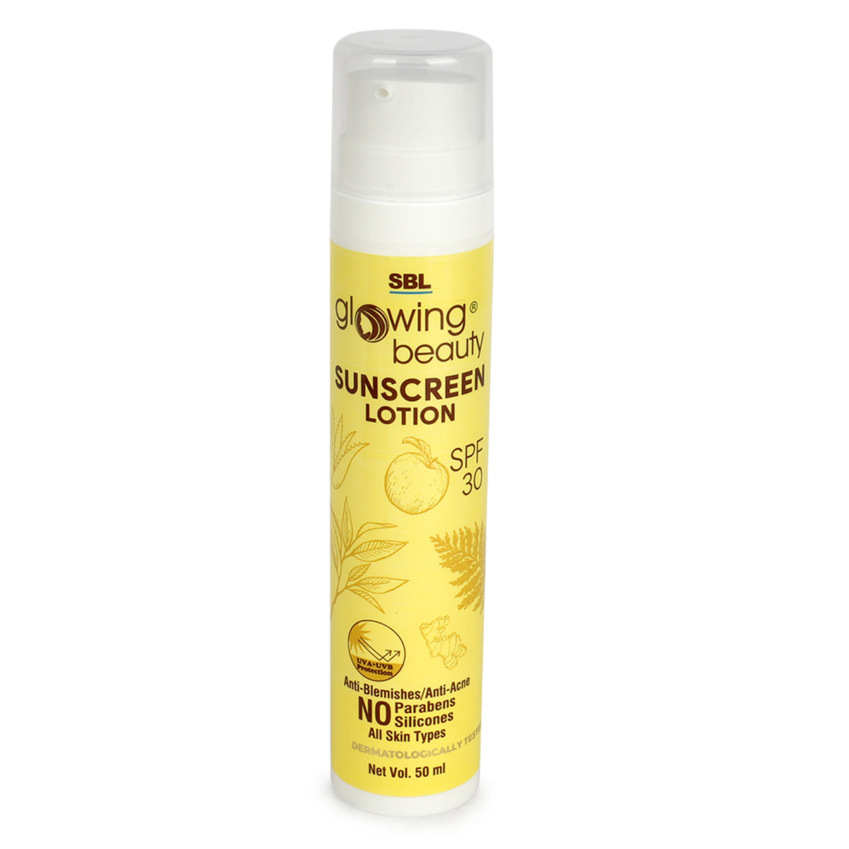 SBL Glowing Beauty Sunscreen Lotion SPF 30 (50ml, Pack of 1)