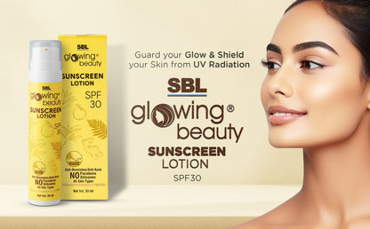 SBL Glowing Beauty Sunscreen Lotion SPF 30 (50ml, Pack of 1)