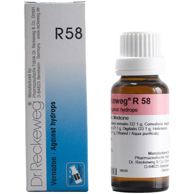 Dr Reckeweg R58 (Vernadon - Against Hydrops) (22ml, Pack of 1)