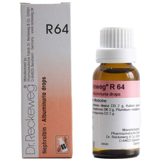 Dr Reckeweg R64 (Nephralbin - Excessive protein in urine Drops) (22ml, Pack of 1)