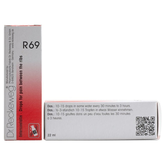 Dr Reckeweg R69 (Intercostalin - Drops for Pain between the Ribs) (22ml, Pack of 1)