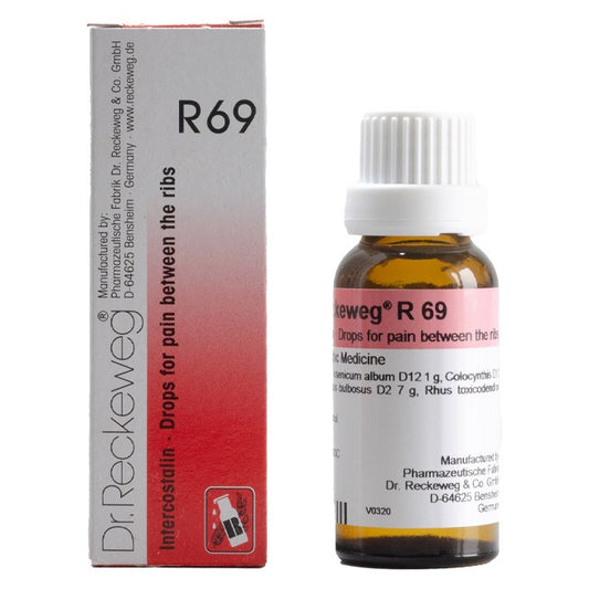 Dr Reckeweg R69 (Intercostalin - Drops for Pain between the Ribs) (22ml, Pack of 1)