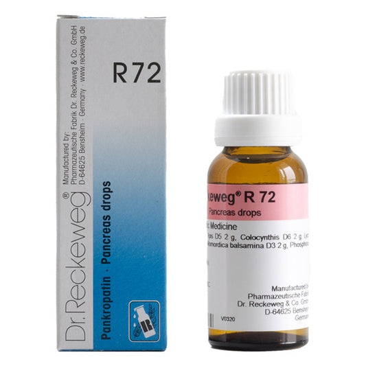 Dr Reckeweg R72 (Pankropatin - Pancreas Drops) (22ml, Pack of 1)