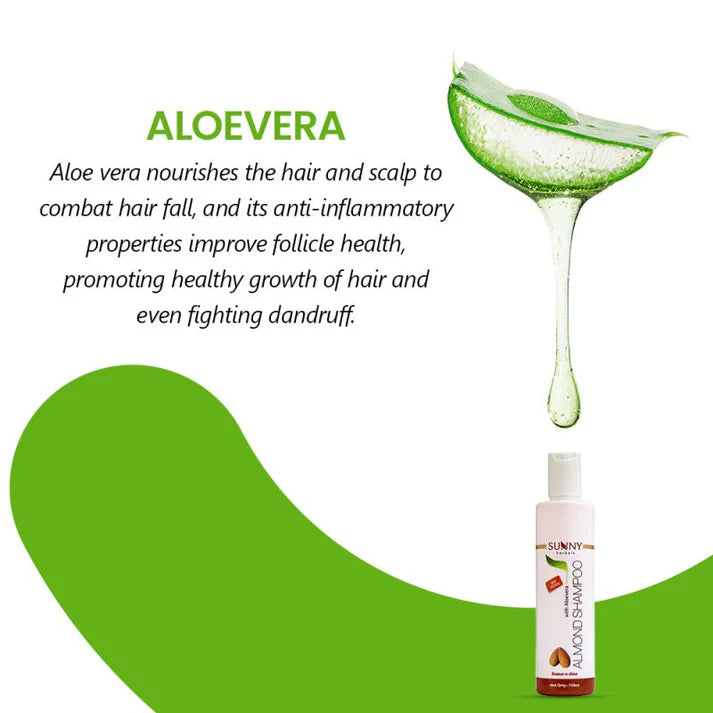 Sunny Herbals Almond Shampoo (With Aloevera)