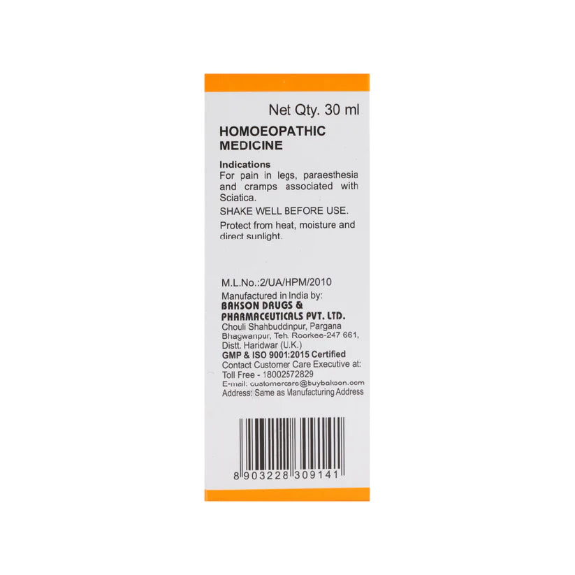 Bakson B69 Sciatica Drops (30ml, Pack of 1)