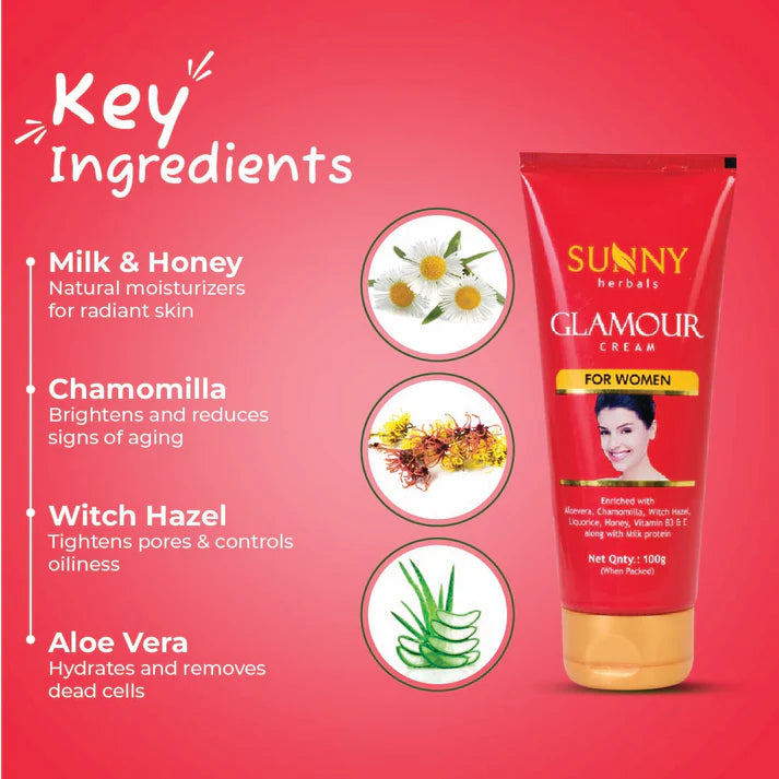Sunny Herbals Glamour Cream (Women) (100gm, Pack of 1)