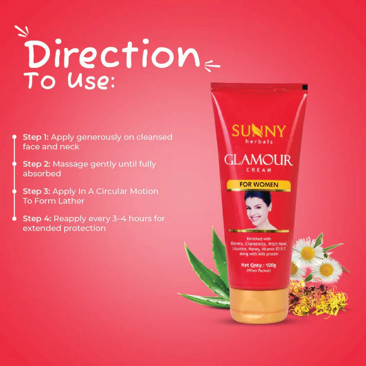 Sunny Herbals Glamour Cream (Women) (100gm, Pack of 1)