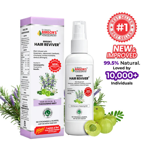 Bakson Hair Reviver (New & Improved) - 100ml | Hair Care & Regrowth Treatment