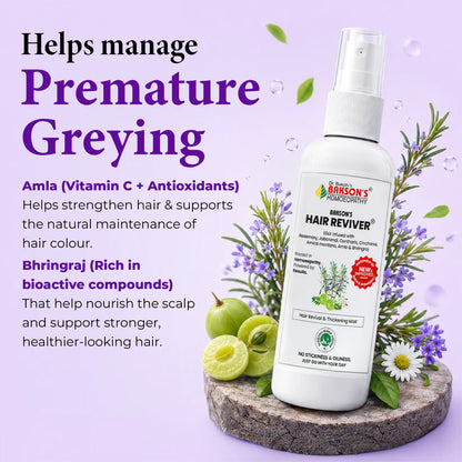 Bakson Hair Reviver (New & Improved) - 100ml | Hair Care & Regrowth Treatment