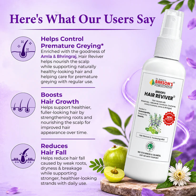 Bakson Hair Reviver (New & Improved) - 100ml | Hair Care & Regrowth Treatment