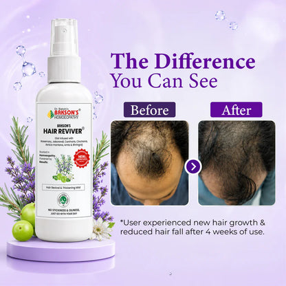 Bakson Hair Reviver (New & Improved) - 100ml | Hair Care & Regrowth Treatment