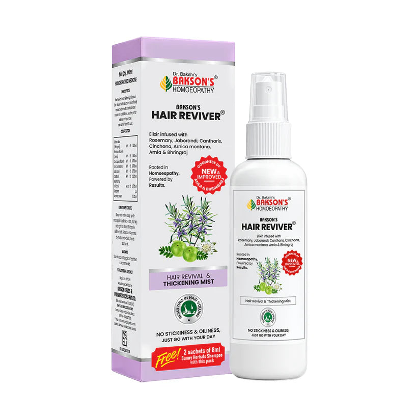 Bakson Hair Reviver (New & Improved) - 100ml | Hair Care & Regrowth Treatment