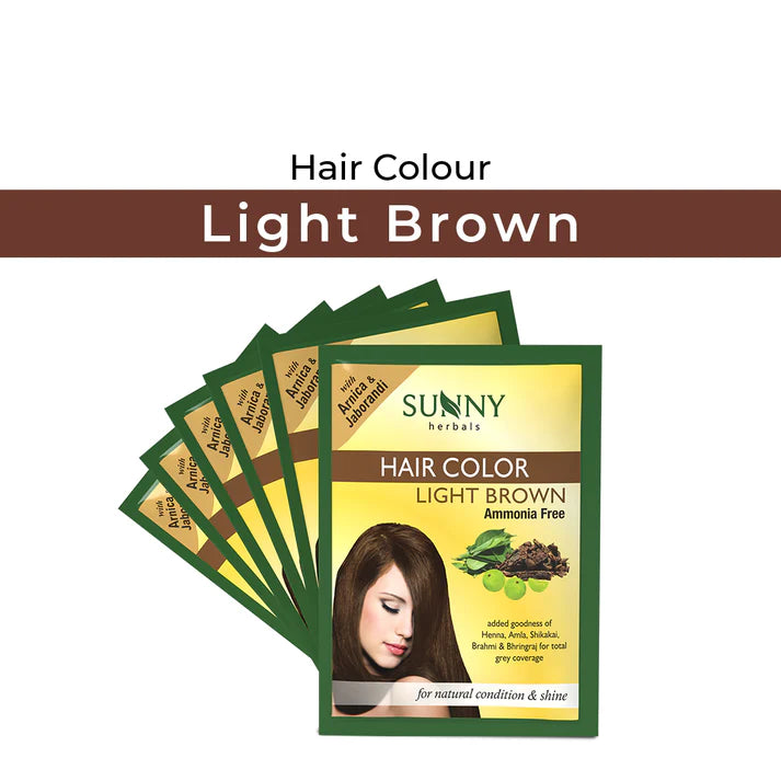 Sunny Herbals Hair Color with Henna, Amla, Shikakai and Bhringraj  (2x10gm)