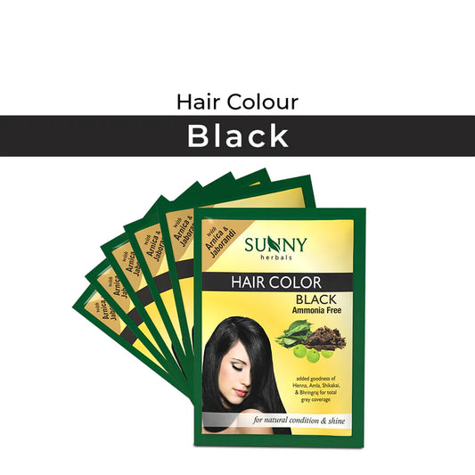 Sunny Herbals Hair Color with Henna, Amla, Shikakai and Bhringraj  (2x10gm)