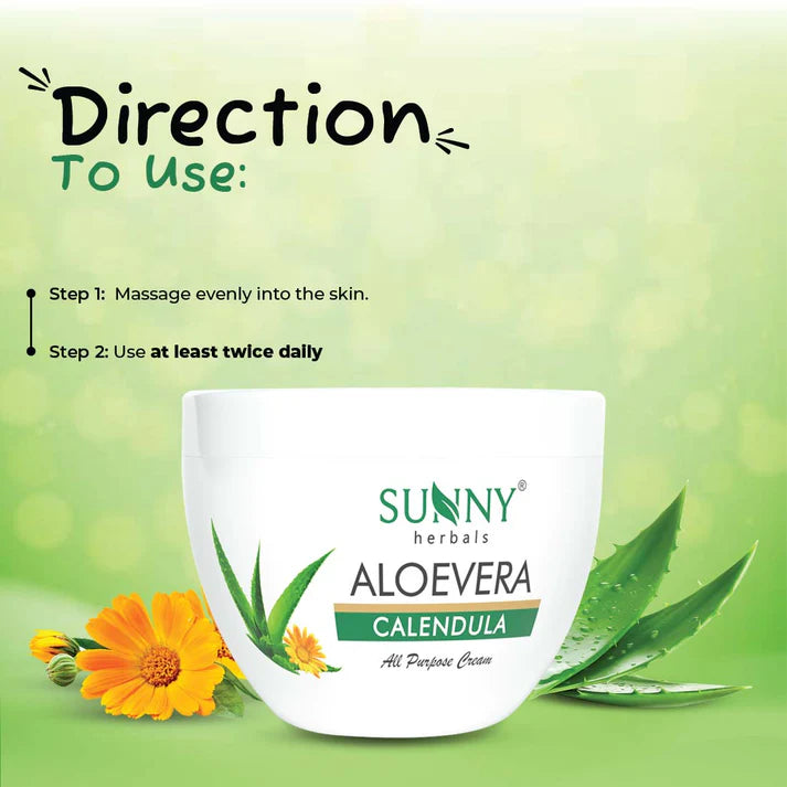 Sunny Herbals Aloevera Calendula (All Purpose Cream)