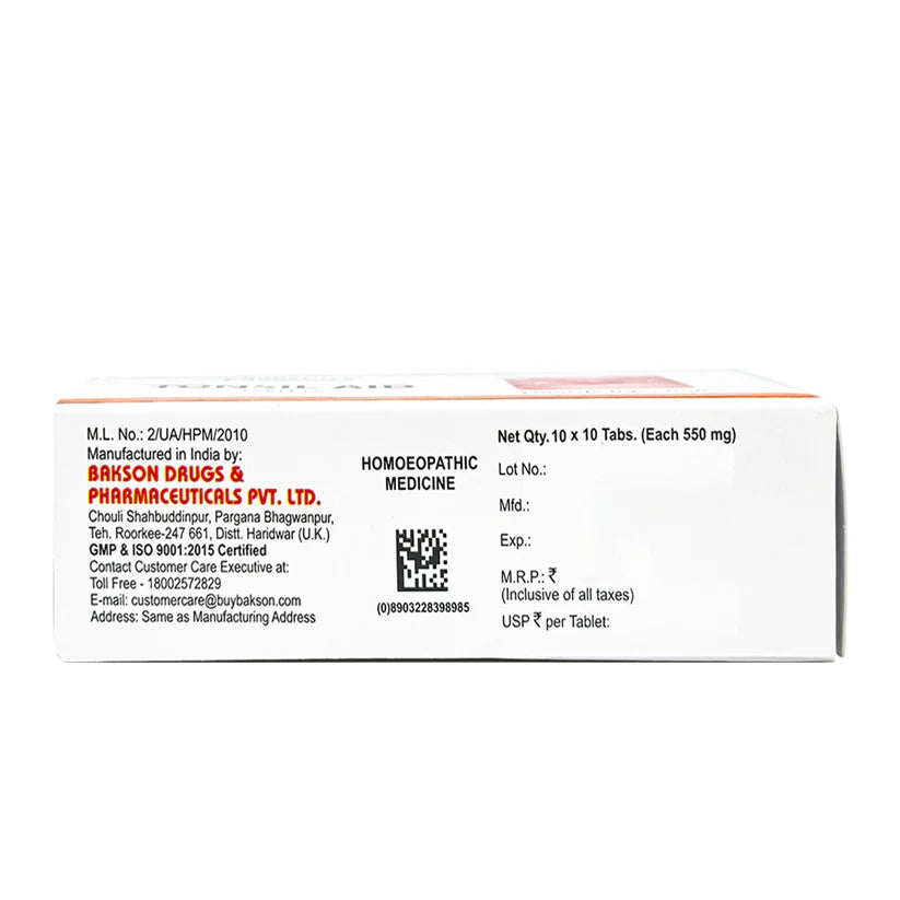 Bakson Tonsil Aid Tablets Strip