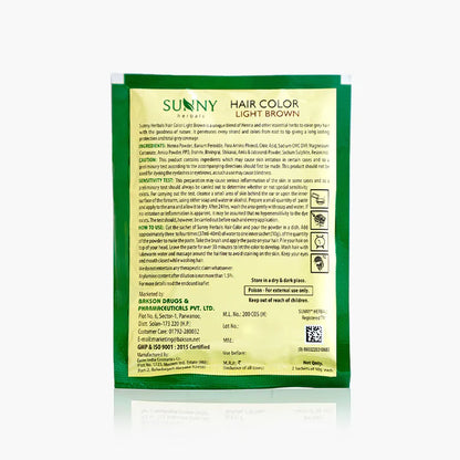 Sunny Herbals Hair Color with Henna, Amla, Shikakai and Bhringraj  (2x10gm)